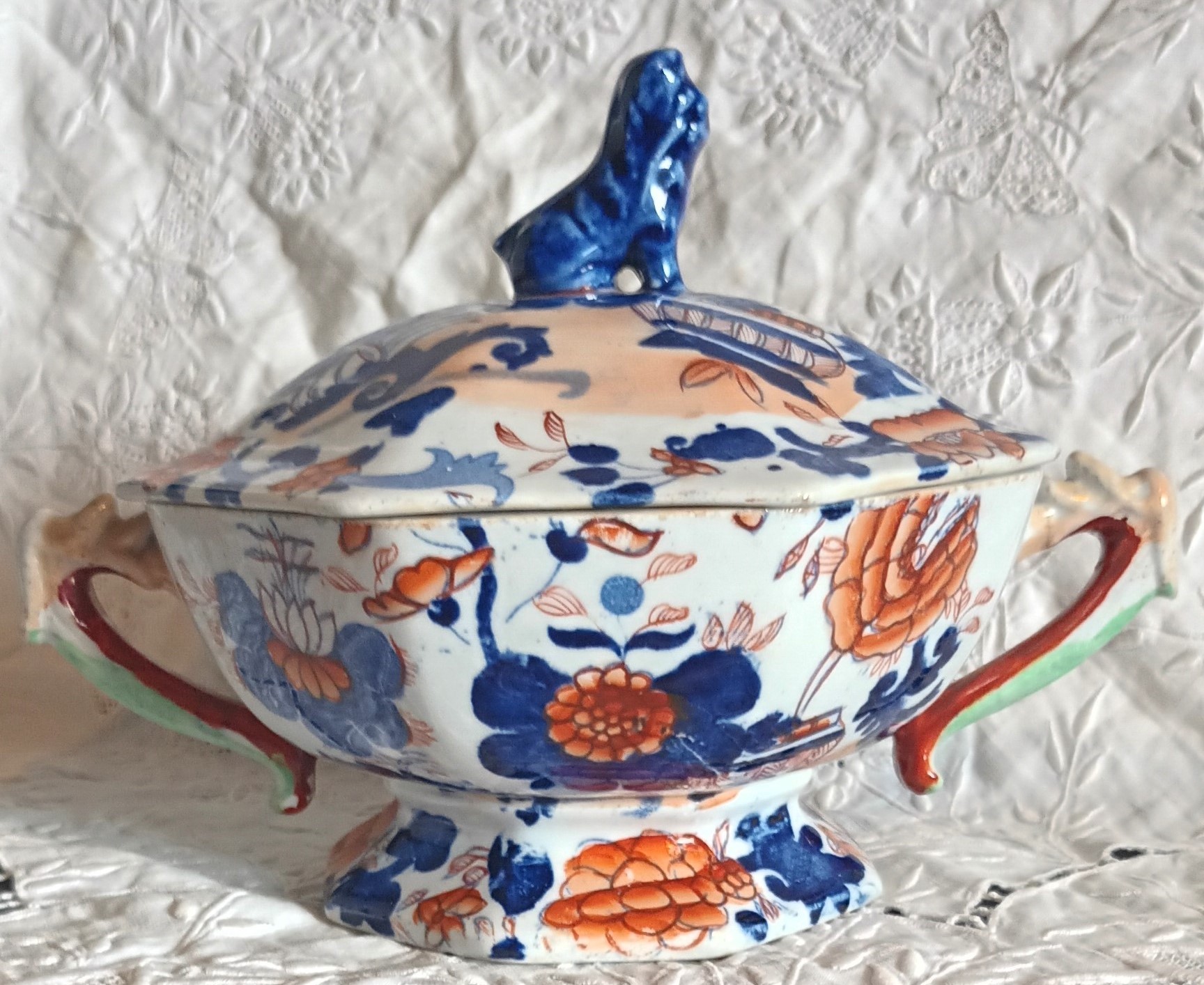 Antique English Georgian Mason's Ironstone Tureen and Cover - Image 6